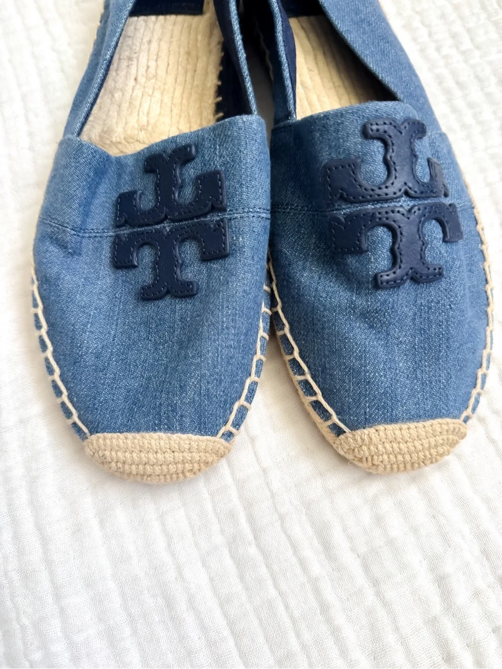 Tory Burch Weston Double T Espadrille size 9.5